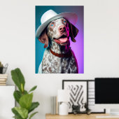 Het glimlachen van het Duitse Shorthaired Pointer  Poster (Thuiskantoor)