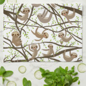 Het glimlachen van het Patroon van de Sleuf Theedoek (Gevouwen)