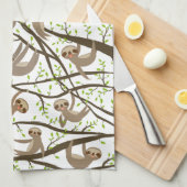 Het glimlachen van het Patroon van de Sleuf Theedoek (Quarter Fold)