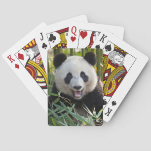 Het glimlachen van het portret van Panda Speelkaarten