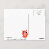 Het glimlachen van Little Devil'ed Egg Briefkaart (Achterkant)