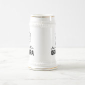 Het glimlachen van Nieuwe Grampa T-shirts en cadea Bierpul (Center)