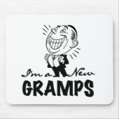 Het glimlachen van nieuwe Gramps T-shirts en cadea Muismat (Voorkant)