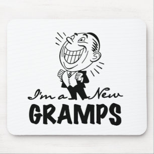 Het glimlachen van nieuwe Gramps T-shirts en cadea Muismat