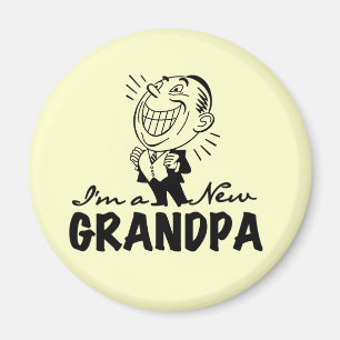 Het glimlachen van nieuwe Grandpa T-shirts en cade Magneet