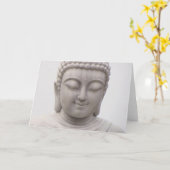 Het glimlachen van Serene Buddha Inspirerend Love Kaart (Gele Bloem)