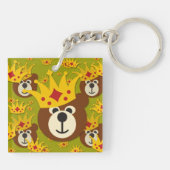 Het glimlachen van Teddy Bear Sleutelhanger (Achterkant)