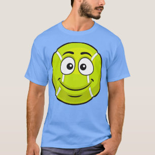 Het glimlachen van Tennis Ball Funny Novelty Gift T-shirt
