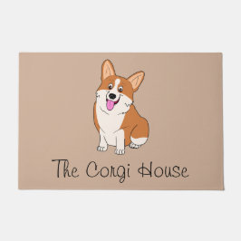 Het glimlachende Corgi House Deurmat
