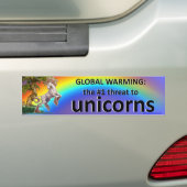het globale verwarmen: bumpersticker (Op auto)