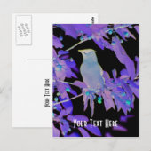 Het gloeien van vogel op  Briefkaart van de Tak (Voorkant / Achterkant)