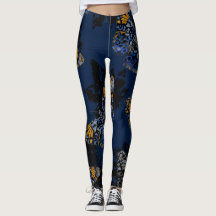 Het gloeien vlinders in duistere leggings