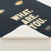 Het gloeiende ogen "What.Are.You." Sherpa Deken (3/4)