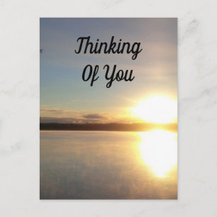 Het gloeiende zonsondergang van je briefkaart