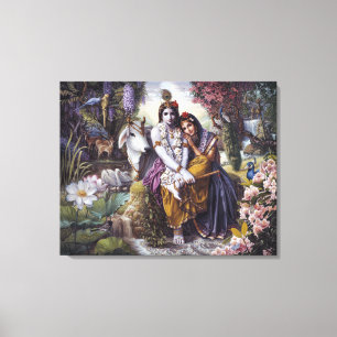 Het goddelijke dederende paar canvas afdruk
