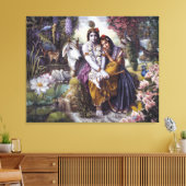 Het goddelijke liefdevolle paar canvas afdruk (Insitu (Woonkamer))