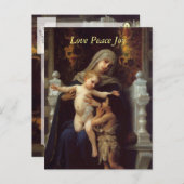 Het goede doel van Bougeureau, kerst briefkaarten (Voorkant / Achterkant)