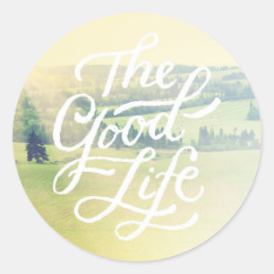 Het goede leven 2 ronde sticker