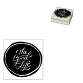 Het goede leven 2 	rubberstempel (Gestempeld)