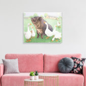 Het goede leven canvas afdruk (Insitu (Woonkamer))