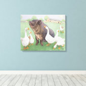 Het goede leven canvas afdruk (Insitu (Houten vloer))