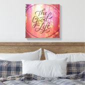 Het goede leven canvas afdruk (Insitu (Slaapkamer))