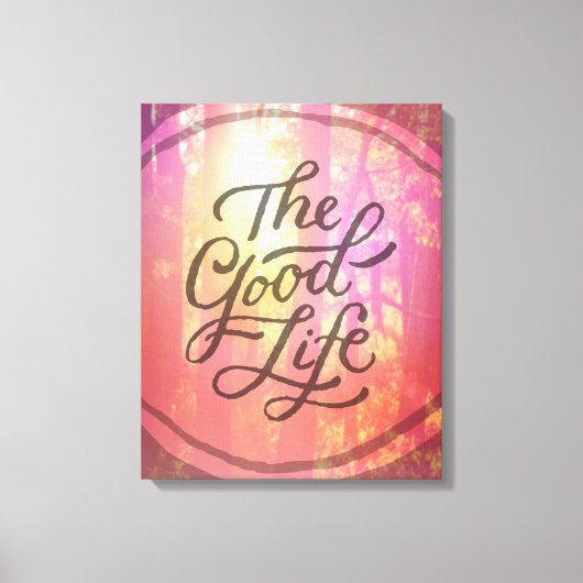 Het goede leven canvas afdruk (Voorkant)