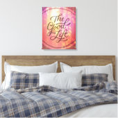 Het goede leven canvas afdruk (Insitu (Slaapkamer))