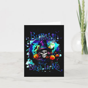 Het Goede Meisje In Mij Raakte Vermoeid Halloween Kaart