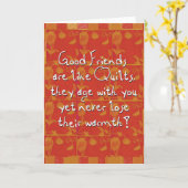 het goede vrienden begroeten kaart (Gele Bloem)