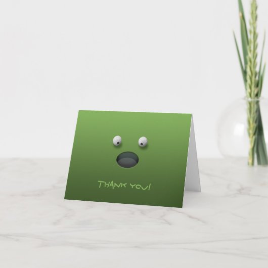 Het golf dankt u! bedankkaart (Voorkant)