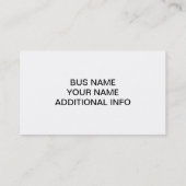 HET "GOLF ENTHUSIAST"-VISITEKAARTJE VISITEKAARTJE (Achterkant)