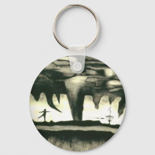Het Golf van de schijf Sleutelhanger-Bag Label Hyp Sleutelhanger
