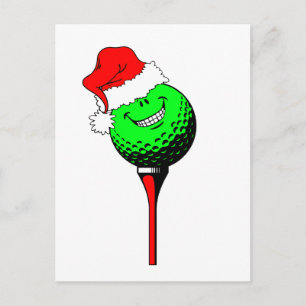 Het golf van Kerstmis Feestdagenkaart