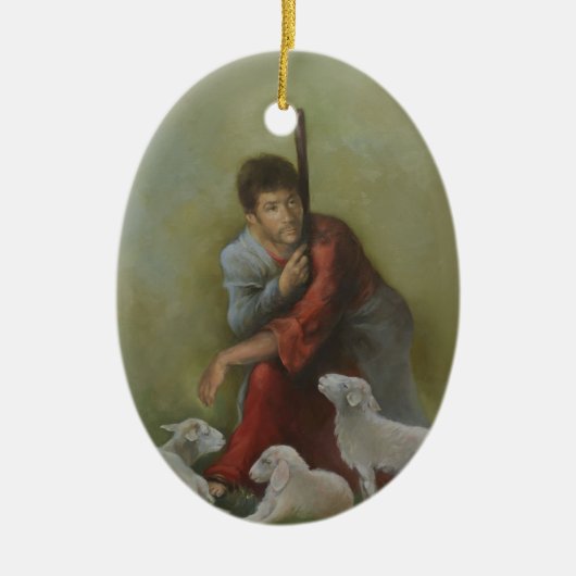 Het Good Shepherd Ceramic Ornament (Voorkant)