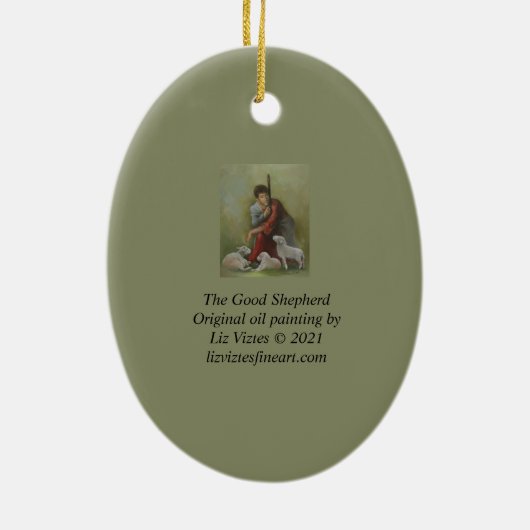 Het Good Shepherd Ceramic Ornament (Achterkant)