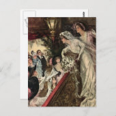 Het gooien van de Bouquet Briefkaart (Voorkant / Achterkant)