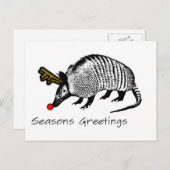 Het Gordeldier van Kerstmis Feestdagenkaart (Voorkant / Achterkant)