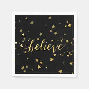 Het goud gelooft Handschrift 3% de Servetten van