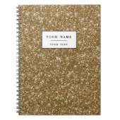 Het goud schittert Gedrukt Notitieboek (Voorkant)