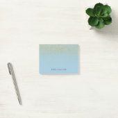 Het goud schittert Stevig Blauw Post-it® Notes (Kantoor)
