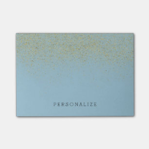 Het goud schittert Stevig Blauw Post-it® Notes