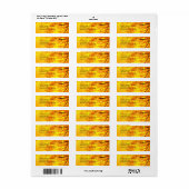 Het goud van de herfst etiket (Full Sheet)