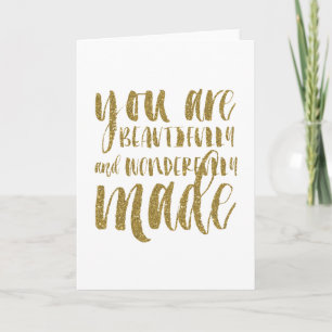 Het Goud van Faux schittert de Inspirerend Kaart