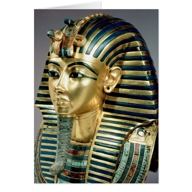Het gouden begrafenismasker van Tutankhamun (Voorkant)