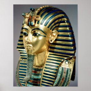 Het gouden begrafenismasker van Tutankhamun Poster