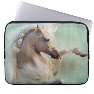 Het gouden hengstenpaard - laptop sleeve