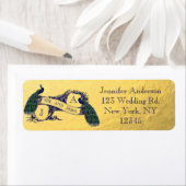 Het gouden Huwelijk van de Pauw Etiket (Insitu)