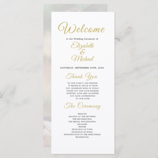 Het Gouden Moderne Programma van het Manuscript va (Voorkant / Achterkant)