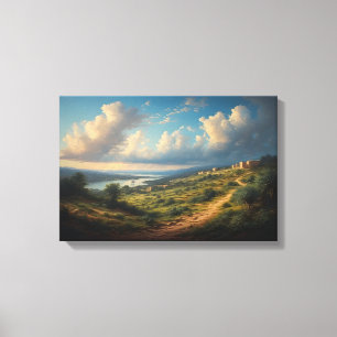 Het Gouden Pad naar de Oude Vallei Canvas Afdruk